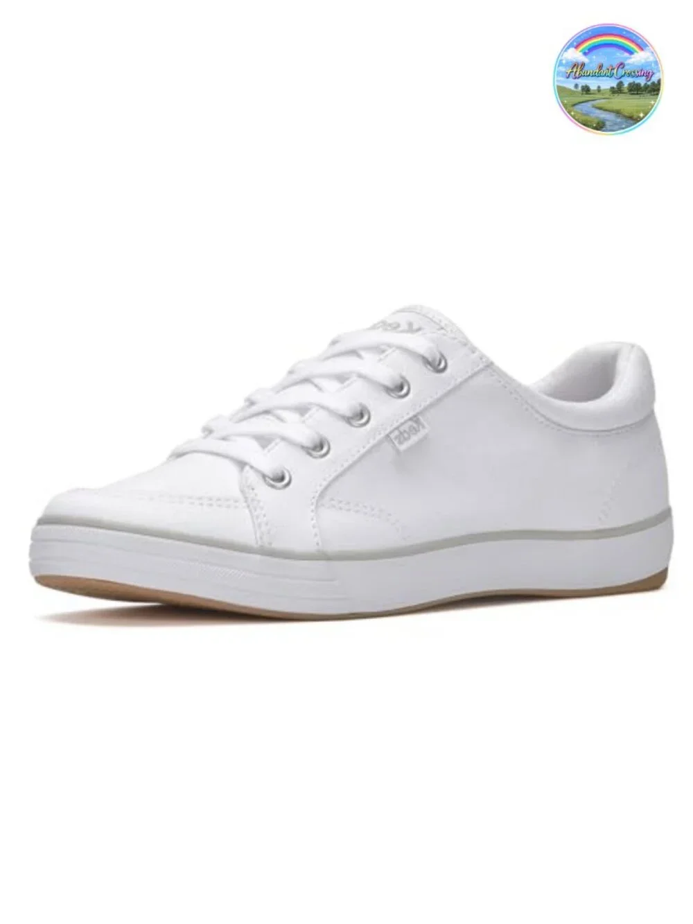Keds White Canvas Lace Up Sneakers Women's Memory Foam